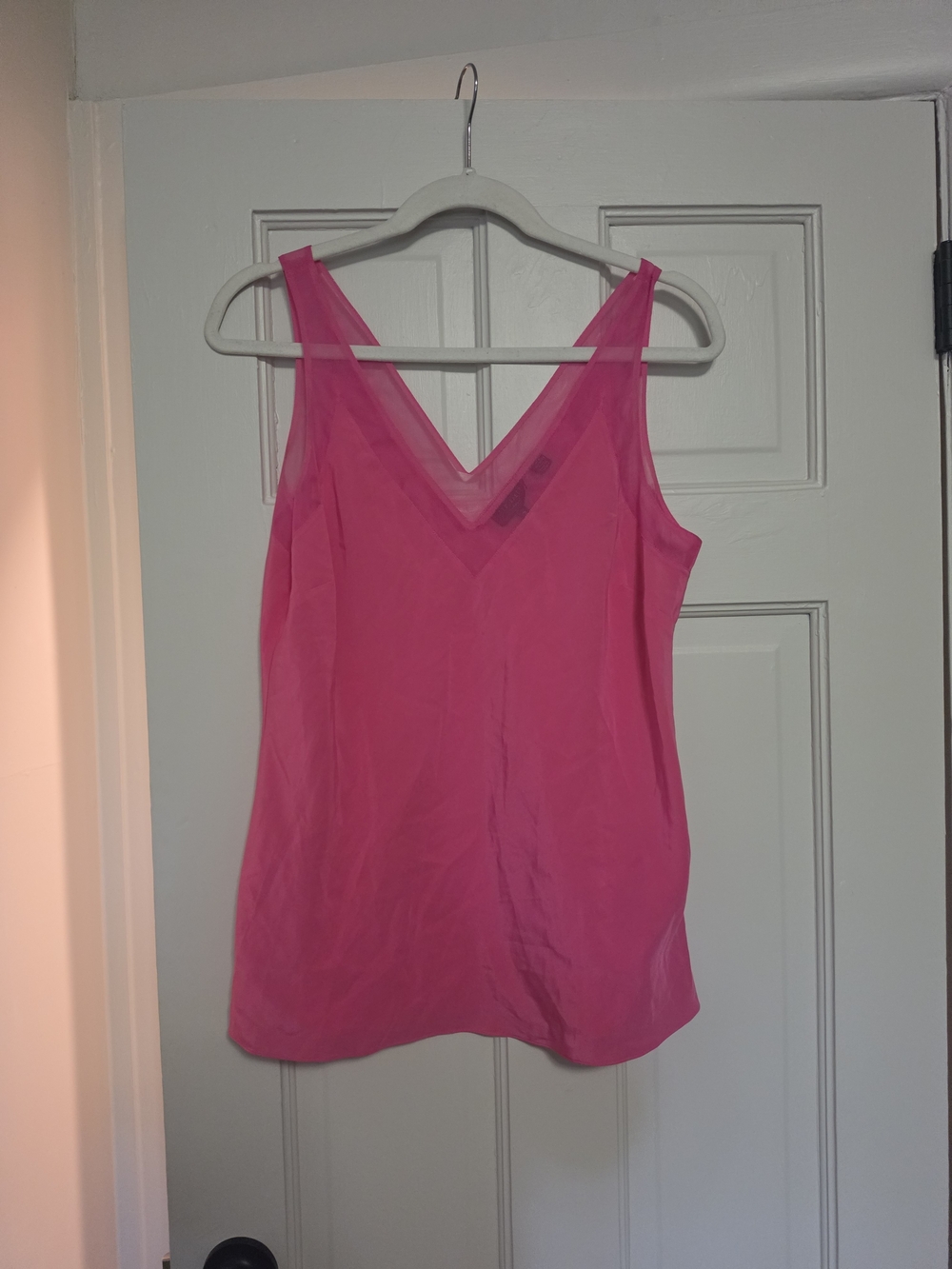 Ted Baker Women's V-Neck Sleeveless Shell Top - Hot Pink